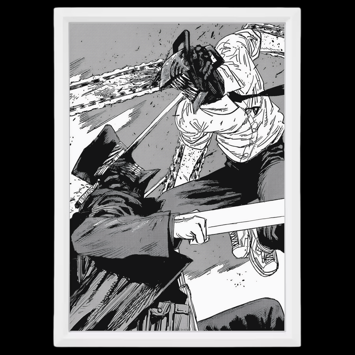 Denji x Demone Katana | Chainsaw Man | Frame | 13x18