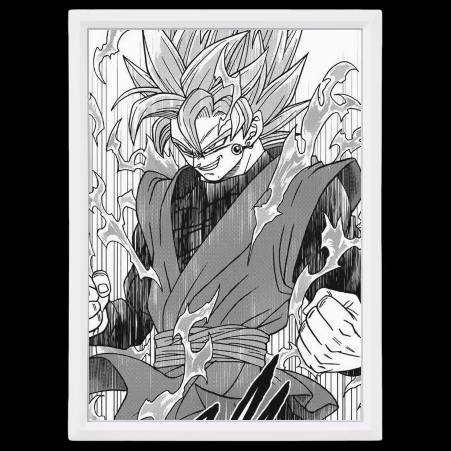 Black Goku Super Saiyan Rosè | Dragon Ball Super | Frame | 13x18