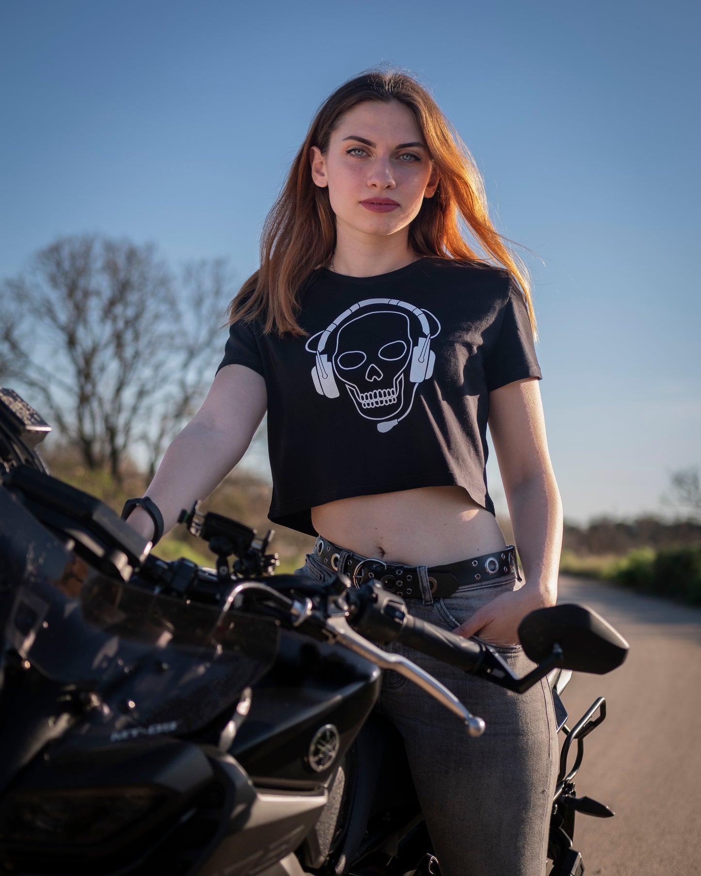 El Fantasma | Crop Top BN | Donna