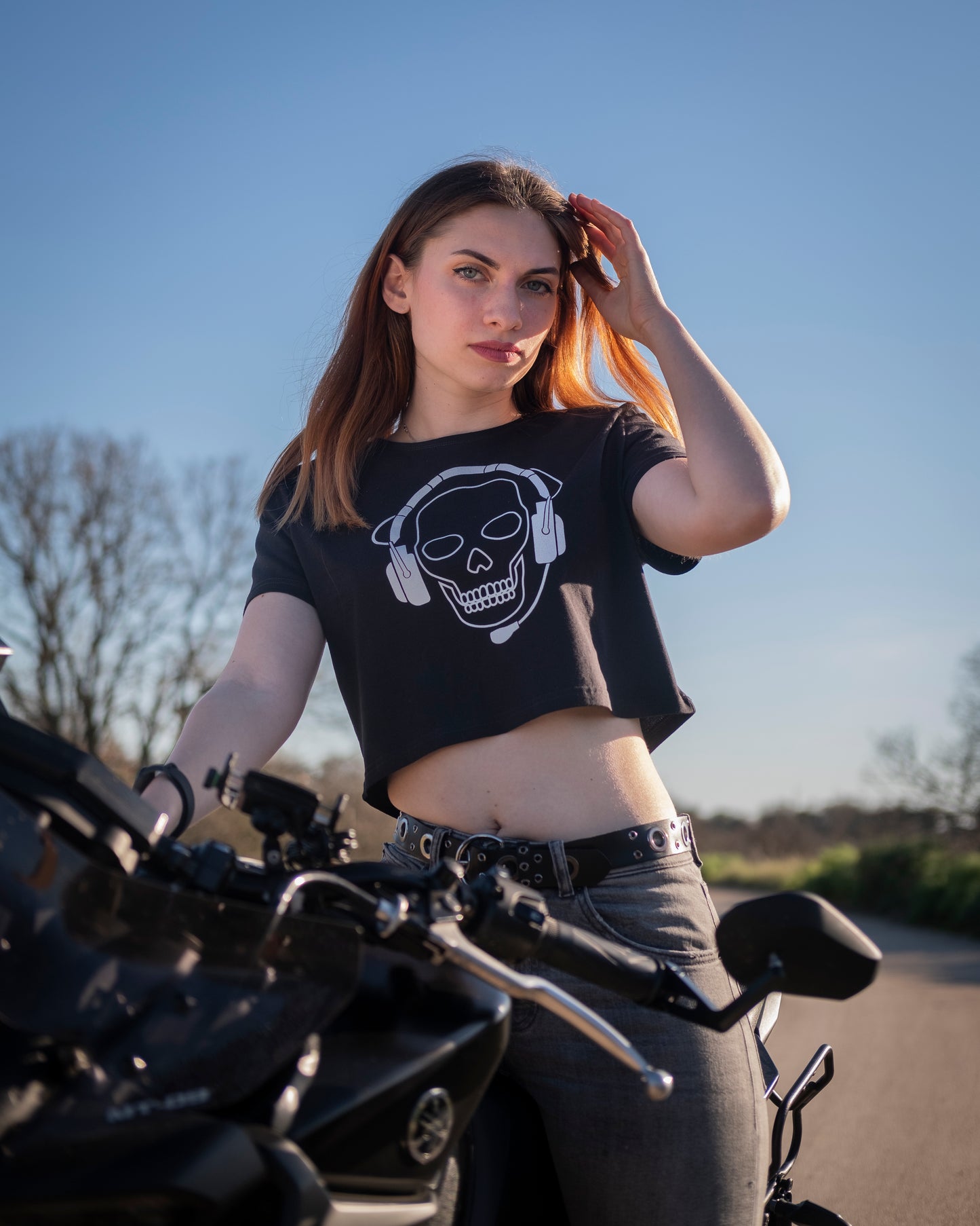El Fantasma | Crop Top BN | Donna