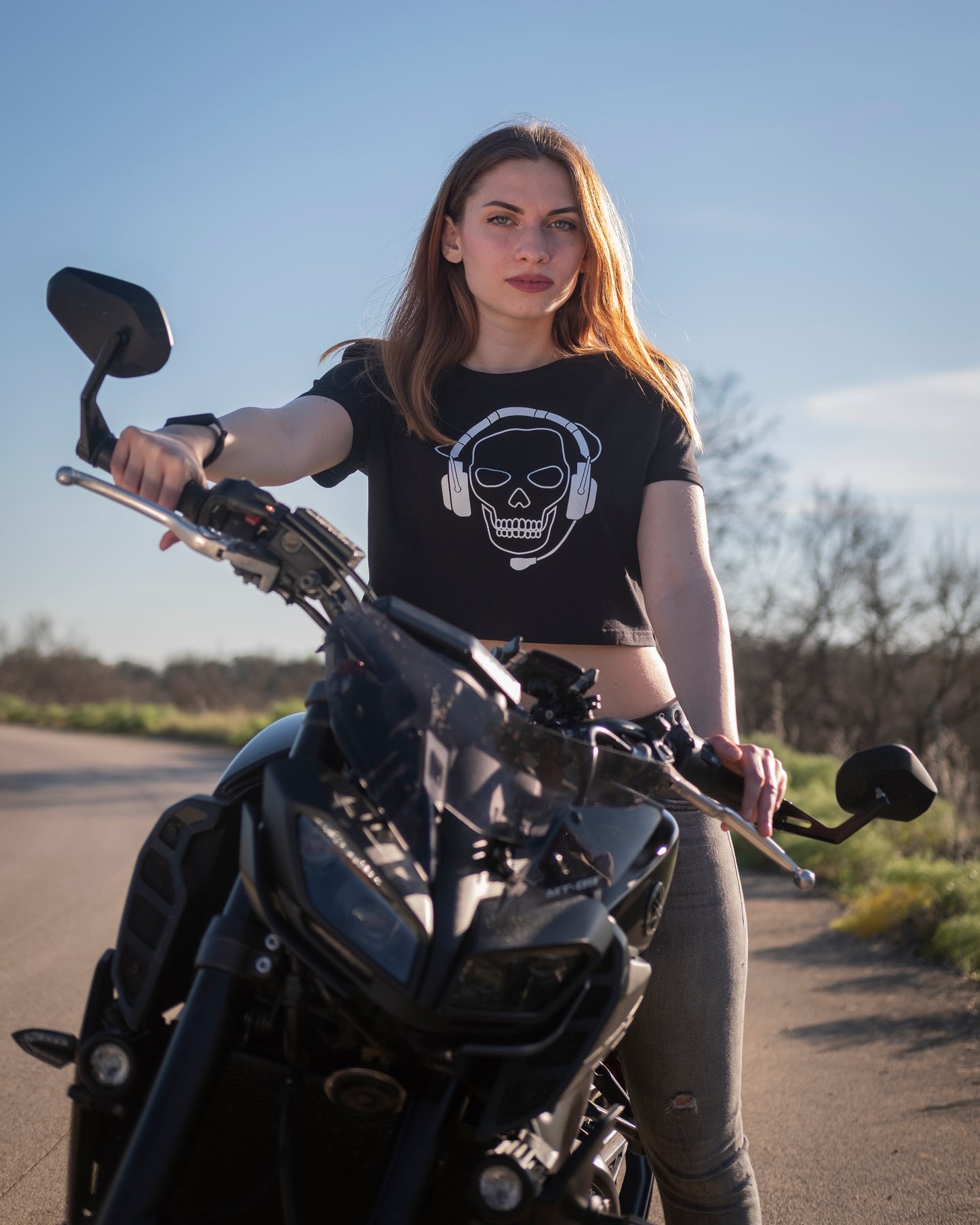 El Fantasma | Crop Top BN | Donna