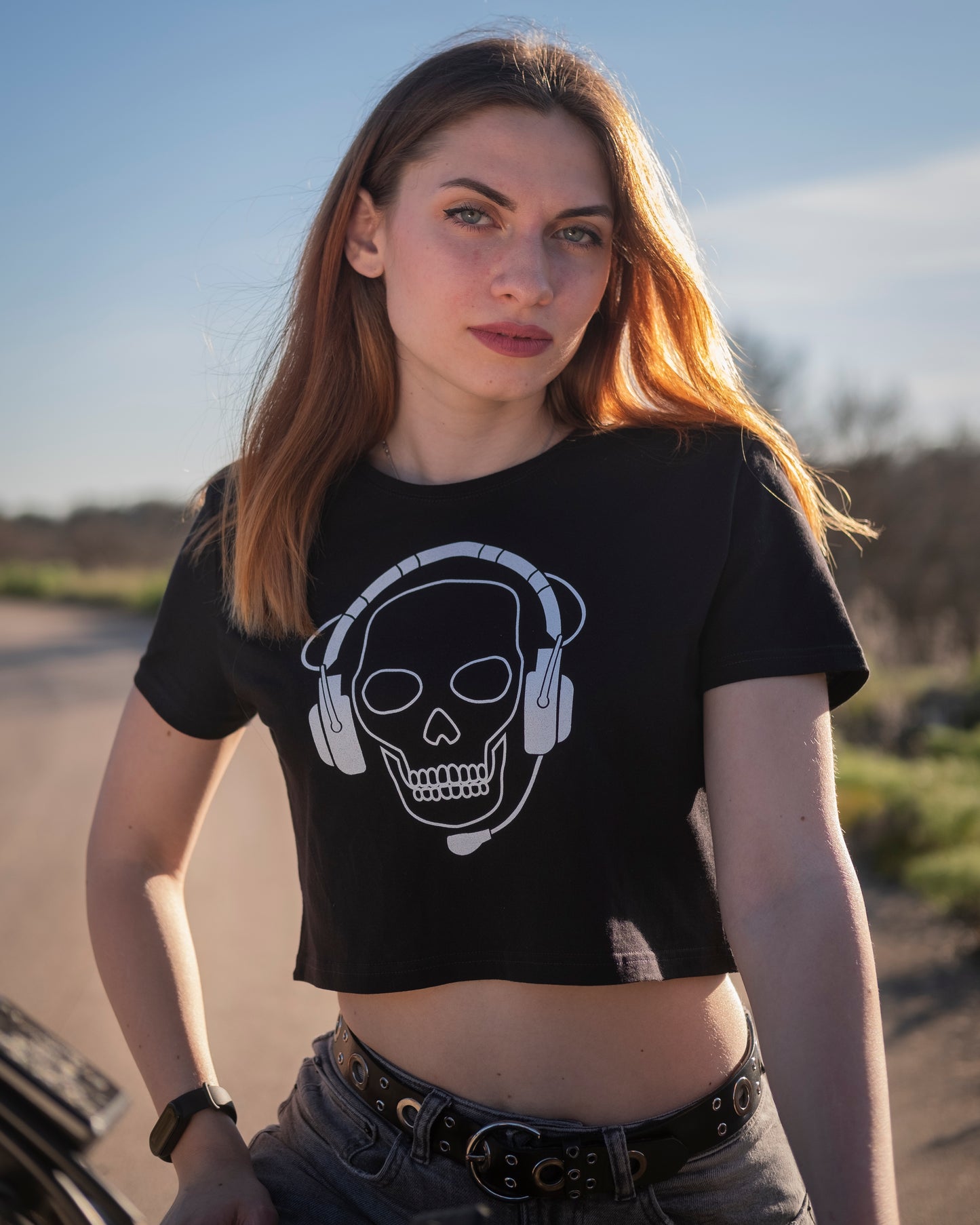 El Fantasma | Crop Top BN | Donna