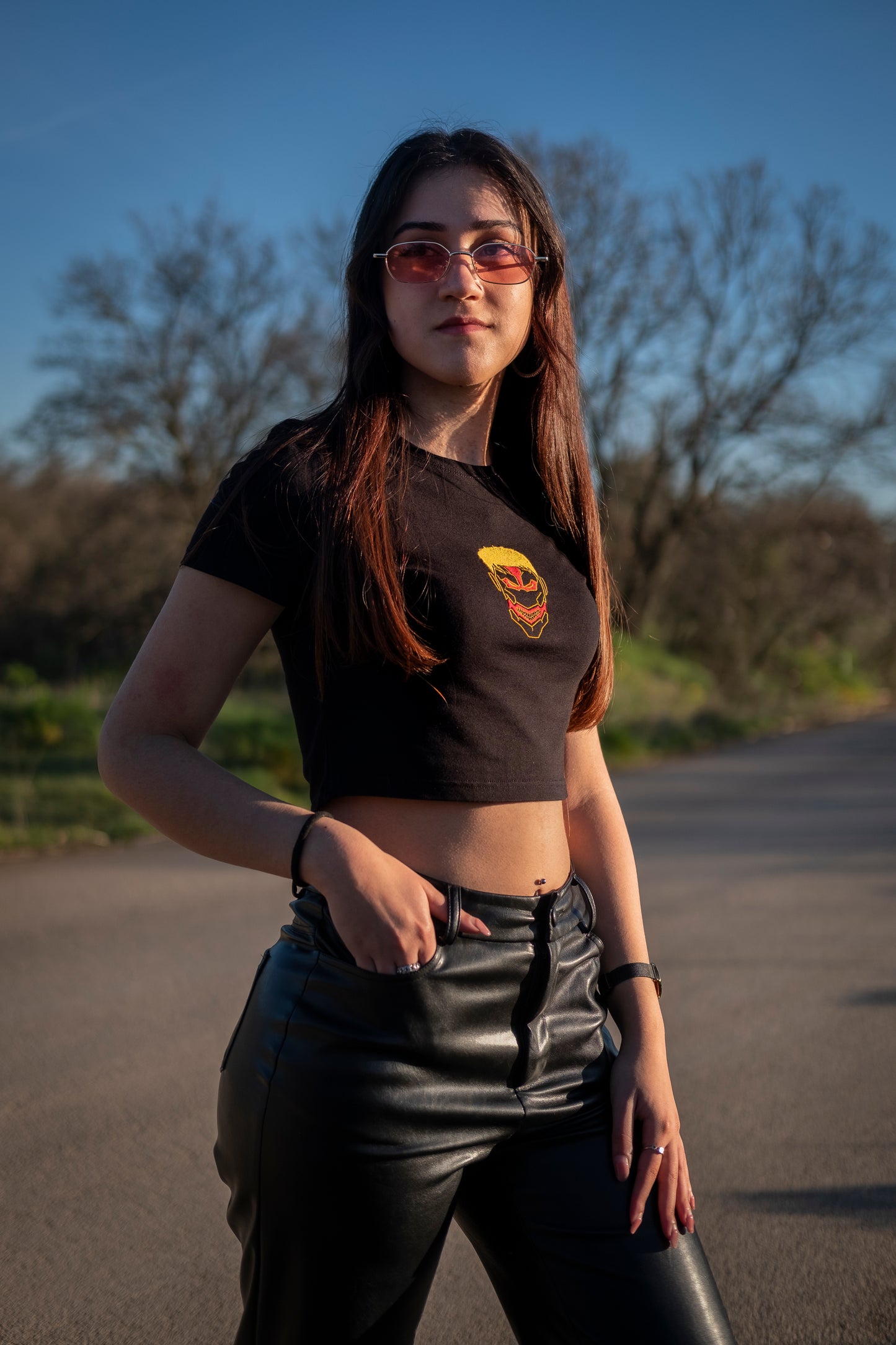 La Corazza | Crop Top Premium con Ricamo | Donna