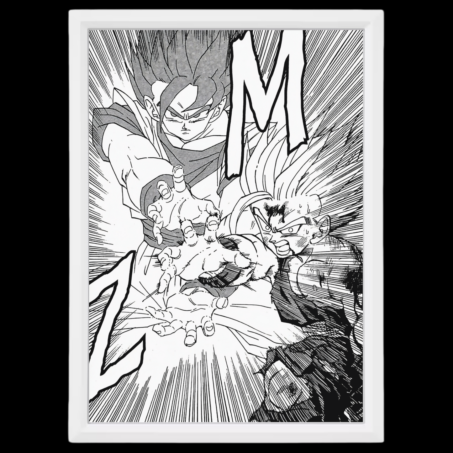 Gohan x Goku Kamehameha Padre-Figlio | Dragon Ball Z | Frame | 13x18