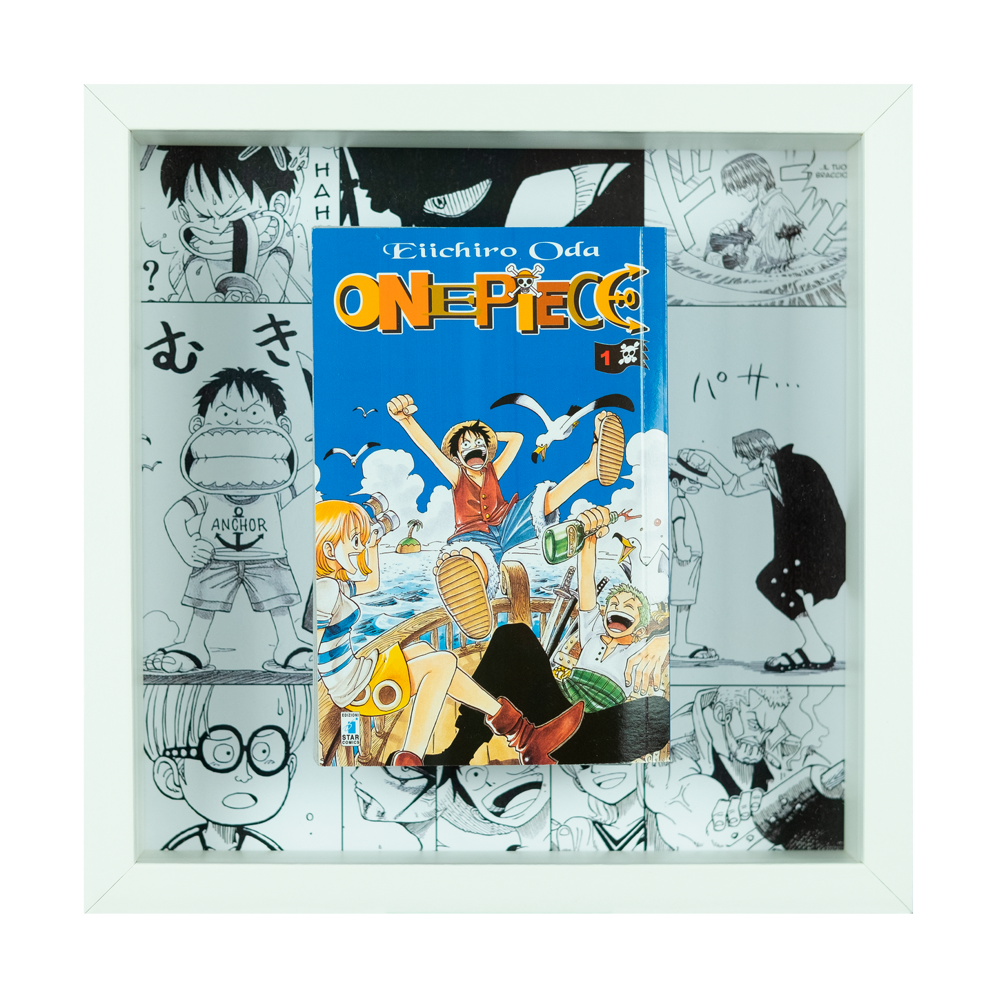 One Piece Blue Edition Vol.1 | Floating Frame | 25x25