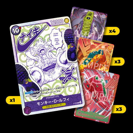 [PREORDER] Nike x One Piece Promo Card Playset - One Piece Card Game - JAP